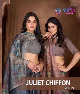Vipul juite chiffon vol 22 Wholesale Saree suppliers in India